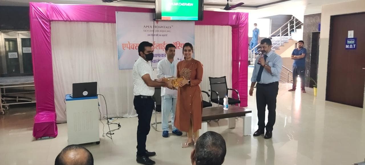 Dr. Anshalika honored at Apex Hospitals