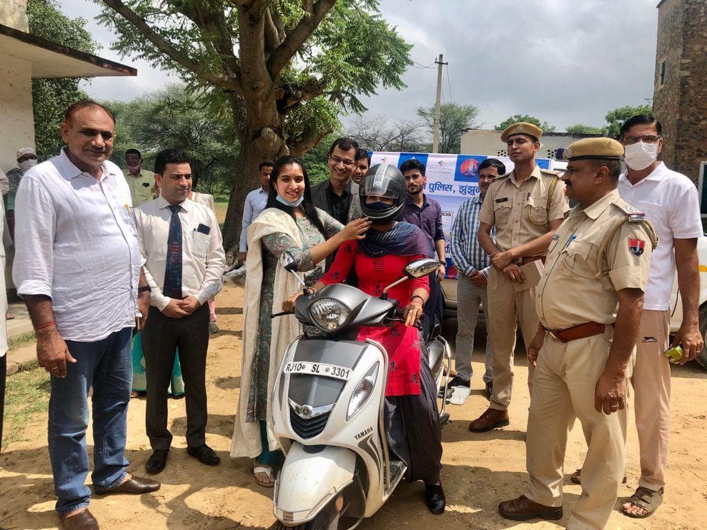 Public health helmet safety campaign